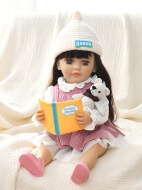 Интерактивная говорящая силиконовая кукла Реборн девочка Элина, 55 см